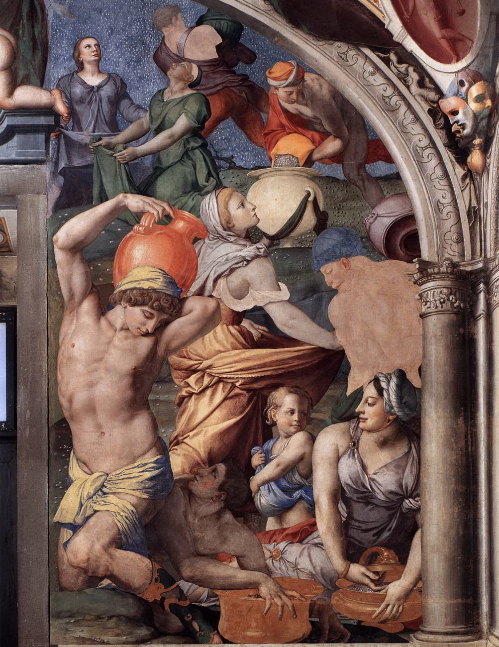  52-La raccolta della manna-Cappella di Eleonora, Palazzo Vecchio, Florence